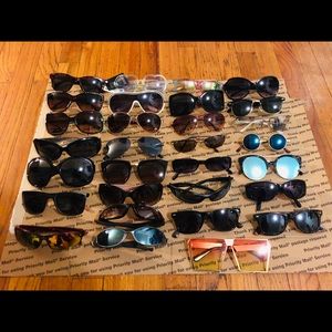 Lot 30 Sunglasses Scratches on Lenses Vera Wang